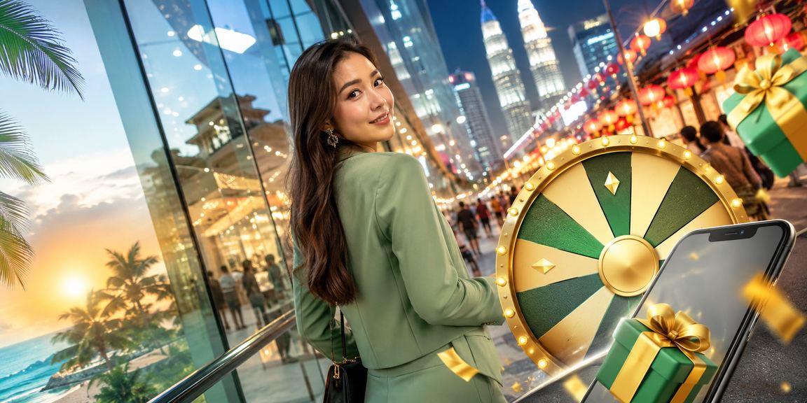 Pemain menikmati permainan roulette di alpha88 sempena Hari Raya di Kuala Lumpur